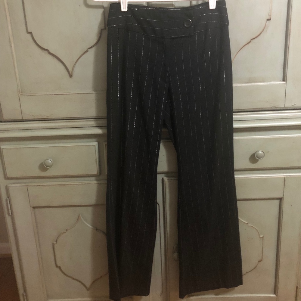 Women's Jared Ross Metallic Striped Dress Pants (Size 4) Great Condition So Cool